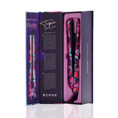 Tropico Studio 1.25" Flat Iron with Waterprint Design-5