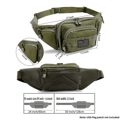 Tactical Waist Bag & MOLLE EDC Pouch For Outdoor Activities-13