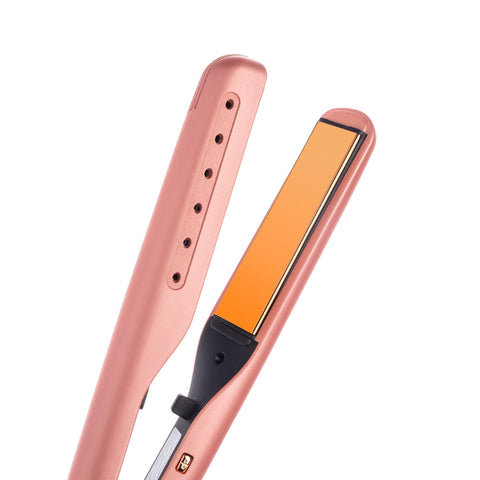 Digital 2inONE Twist Flat Iron with Rose Gold Titanium Plates-12