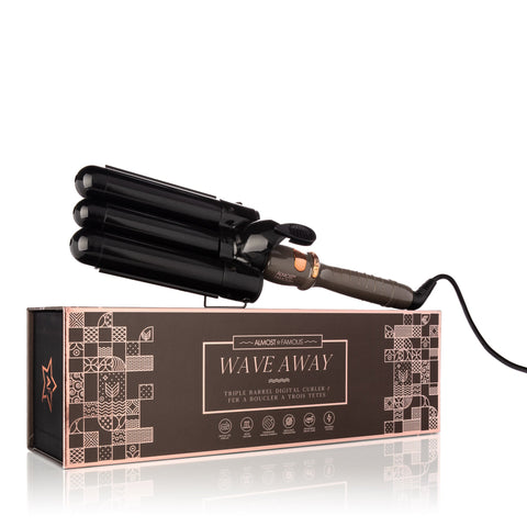 Wave Away Triple Barrel Curler with Tourmaline Ceramic Barrels-0