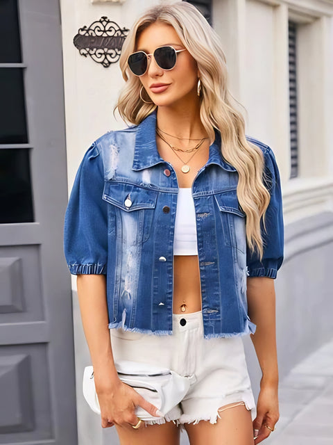 Distressed Denim Jacket