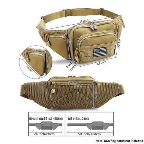 Tactical Waist Bag & MOLLE EDC Pouch For Outdoor Activities-25