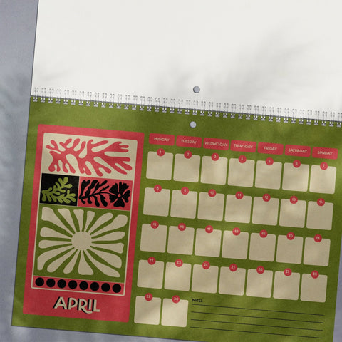 2024 Wire Bound Calendar | Matisse Inspired | A4 Landscape-4