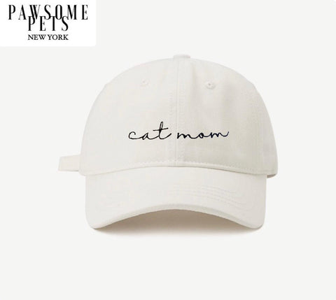 CAT MOM HAT - WHITE-0