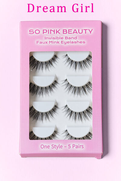 SO PINK BEAUTY (5-Pair) Faux Mink Eyelashes