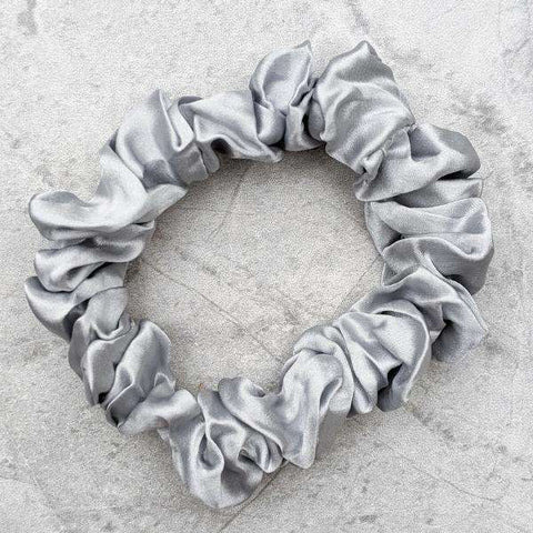 100% Silk Scrunchie - Medium-2