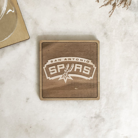 Set of 6 NBA Wooden Coasters - Handmade Gift - Housewarming - Wood Kitchenware-3