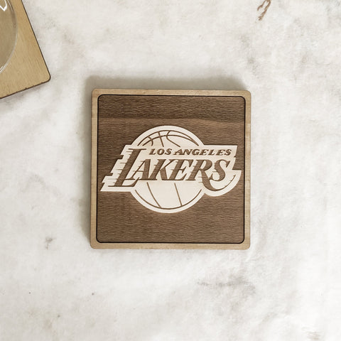 Set of 6 NBA Wooden Coasters - Handmade Gift - Housewarming - Wood Kitchenware-4