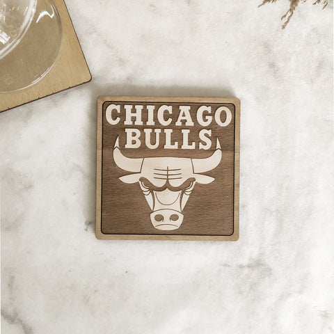 Set of 6 NBA Wooden Coasters - Handmade Gift - Housewarming - Wood Kitchenware-7