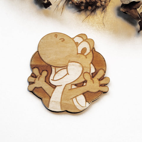 Set of 6 Super Mario Bros Wooden Coasters - Handmade Gift - Housewarming - Wood Kitchenware-6