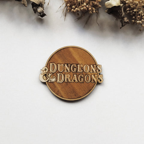 Set of 9 Dungeons & Dragons Wooden Coasters - Handmade Gift - Housewarming - Wood Kitchenware-2