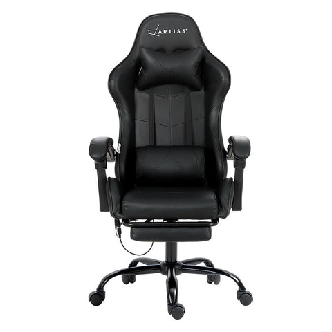 Artiss Gaming Office Chair Racing Massage Computer Seat Footrest Leather-2