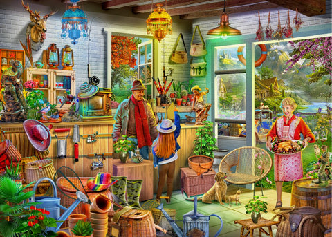 Fishing Shed Jigsaw Puzzles 1000 Piece-0